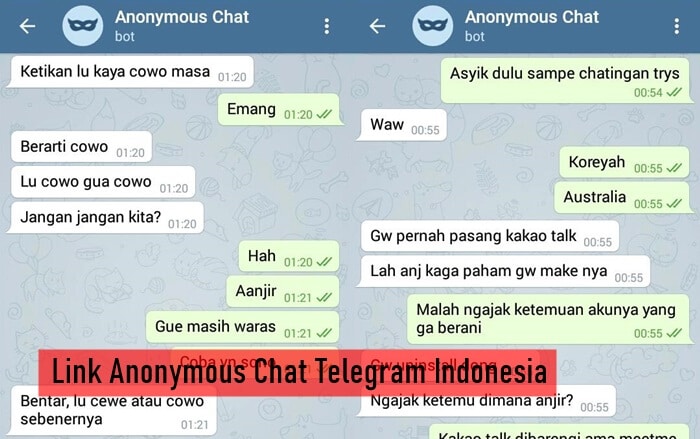 Link Anonymous Chat Telegram Indonesia