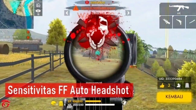 Sensitivitas FF Auto Headshot Terbaik