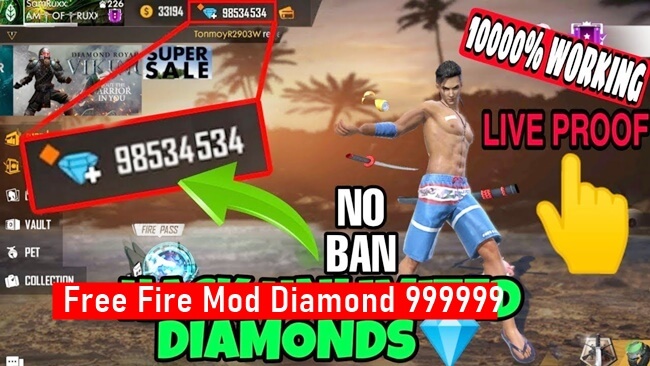 Download Free Fire Mod Diamond 999999 Terbaru